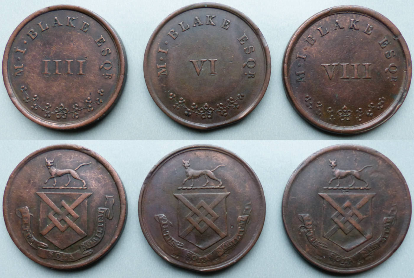 Ireland, Galway, Ballyglunin Estate tokens